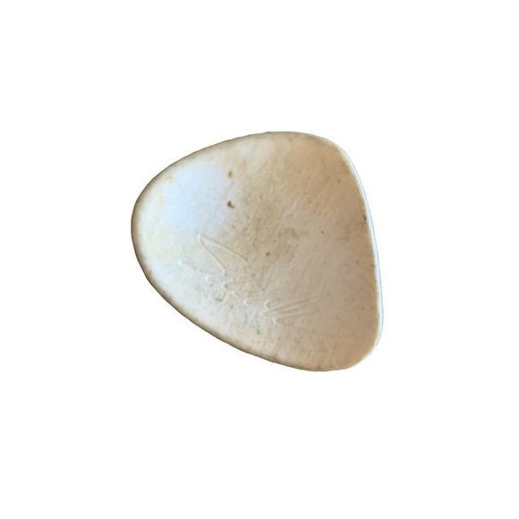 Singed Shell with Applique Floral Design 1 5/8" - Picture 5 of 6